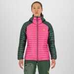 KARPOS W Alagna Down W Jacket, Fandango Pink/Jungle Green velikost: L