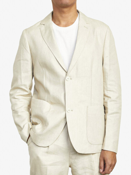 RVCA LOMAX BLAZER SILVER BLEACH pánská jarní bunda - M