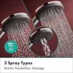 HANSGROHE - Raindance Alive S Sprchový set s termostatem pod omítku, s tělesem, průměr 30 cm, 3 proudy, chrom 24622000