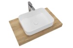 Koupelnová sestava SAT s deskou pod umyvadlo Dolce 80x8x50 cm dub halifax KSETDO5 KSETDO5