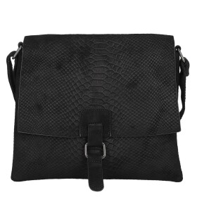Dámská crossbody kabelka s hadím vzorem Geina, černá
