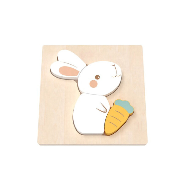 BABU - Ručně vyráběné puzzle - Králíček - Babu