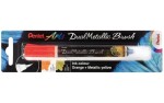 Pentel Dual Metallic Brush štětečkový popisovač - oranžový