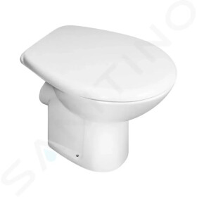 JIKA - Zeta Plus Stojící WC, vodorovný odpad, Dual Flush, bílá H8227460000001