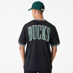New Era Pánský dres Milwaukee Bucks NBA Oversized Mesh T-Shirt Velikost: XL