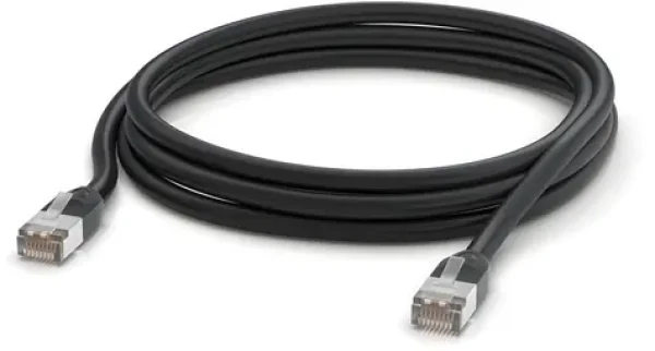 Ubiquiti UACC-Cable-Patch-Outdoor-3M-BK / Venkovní patch kabel / Cat5e / 3m / černá (UACC-Cable-Patch-Outdoor-3M-BK)