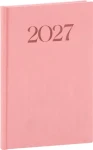 NOTIQUE Biella 2027 růžový / Týdenní diář / 15 × 21 cm