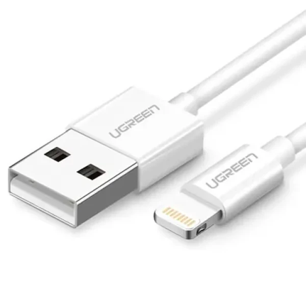 UGREEN Kabel USB-A (M) - Lightning (M) 2m bílá (6957303827305)