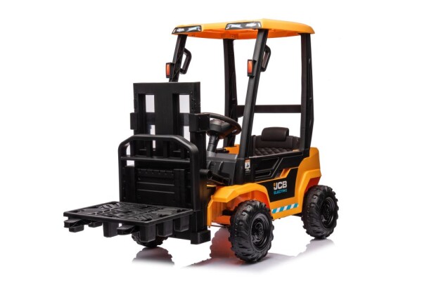 Mamido Dětský elektrický vysokozdvižný vozík JCB žlutý