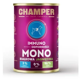 Champer Immuno Monoprotein Lamb 400 g / Konzerva pro psy / Podpora imunity / Bez obilovin