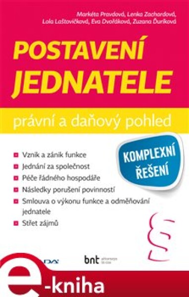 Postavení jednatele