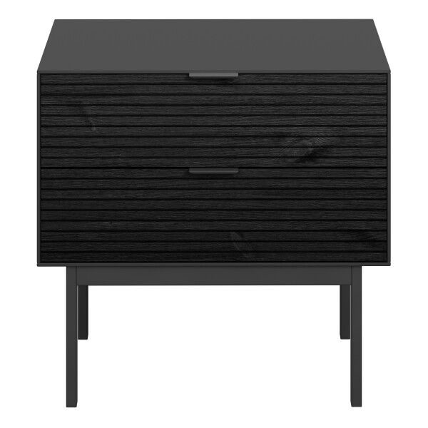 Designový noční stolek z masivu Soma černá