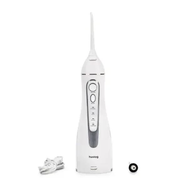 Huslog Ústní sprcha bílá / 150 ml / 4 režimy / 2 trysky / tlak 10 až 90 PSI (KAT00116)