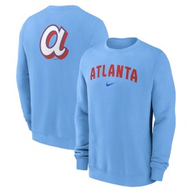 Nike Pánská mikina Atlanta Braves MLB City Connect 2-Hit Club Crew Velikost: 2XL