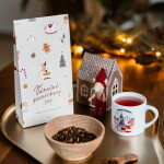 Bella Rose Sypaný černý čaj s příchutí perníčků – 100 g, béžová barva, papír