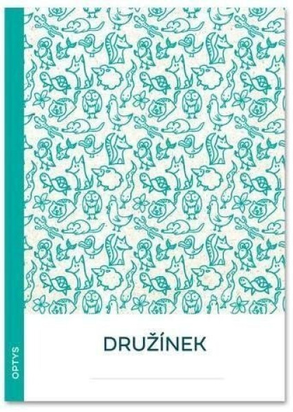 Optys Zápisový sešit Družínek tyrkysový, 10 listů
