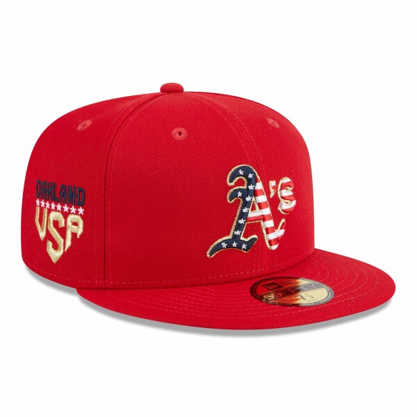 New Era Pánská kšiltovka Oakland Athletics MLB 2023 Authentic 4th of July 59FIFTY Fitted Velikost: 7 3/4
