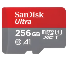 SanDisk Ultra microSDXC 256GB / Paměťová karta / Class 10 / UHS-I / A1 / čtení: až 150 MB/s (SDSQUAC-256G-GN6MN)