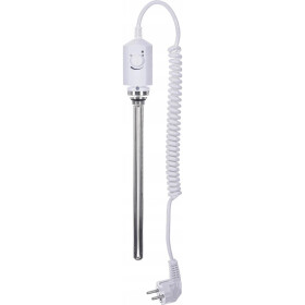 CERANO - Elektrická topná tyč s termostatem - 600W - bílá lesklá LIV-193