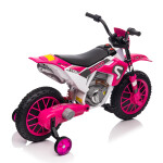 Mamido Dětská elektrická motorka XMX616 růžová | EVA kola | 12V 7Ah