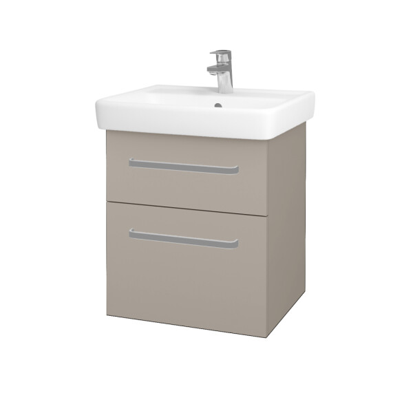 Dřevojas - Umyvadlová skříňka Q MAX SZZ2 55 - N07 Stone / Úchytka T01 / N07 Stone 198145A