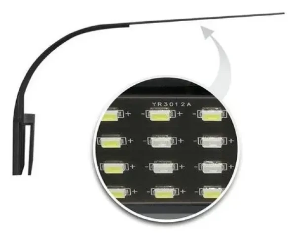 CAT-GATO LED osvětlení 24 diod černé / Akvarijní osvětlení / plastový kryt s vypínačem (342517)