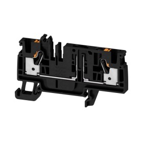 Weidmüller 2831910000 oddělovací svorka pružinové připojení , konektor černá 50 ks