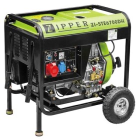 Zipper ZI-STE6700DH / Diesel generátor elektřiny / Nádrž: 12.5 l / 5700-6500 W / 1 x 230 V / 1 x 400 V (ZI-STE6700DH)