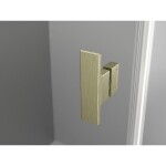 MEXEN/S - Mist H T sprchový kout dveře křídlové pravá 115 x 100, transparent, zlato kartáčovaná 8A5T-115-100-55-00-P