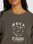 RVCA LAX DARK CHOC dámské tričko krátkým rukávem