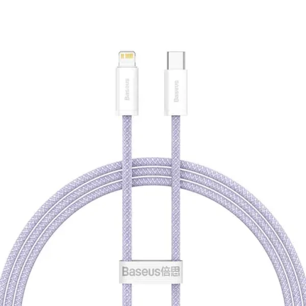 Baseus CALD040205 Kabel USB-C (M) - Lightning (M) 1 m fialová / 20W (CALD040205)
