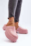 Dámské žabky s masivní podrážkou Big Star NN274020 Růžové 39