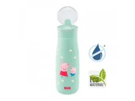 NUK Kojenecká láhev / Peppa Pig 450 ml / 12+ / zelená (10255011)