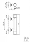 STEINBERG - 390 Termostatická sprchová baterie, matná černá 390 3200 S