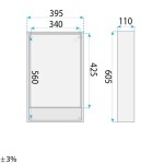 REA - Sada koupelnového nábytku s umyvadlem Gama T25023 KJM 50CM REA-M0201