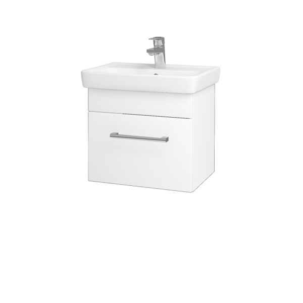 Dřevojas - Koupelnová skříňka SOLO SZZ 50 - M01 Bílá mat / Úchytka T03 / M01 Bílá mat 205287C