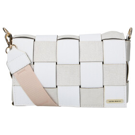Nadčasová dámská koženková crossbody kabelka LB Melinda, bílá