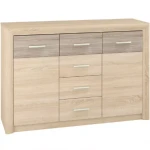 Komoda Castel 138cm dub sonoma/ sonoma lanýž