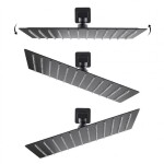 Erga Dual, podomítková sprchová souprava s dešťovou hlavicí 30x30 cm, i-BOX instalační systém, černá matná, ERG-YKA-BP.DUAL30-BLK