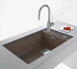 FRANKE - Kubus 2 Fragranitový dřez KNG 110-62, 760x460 mm, kašmír 125.0512.516