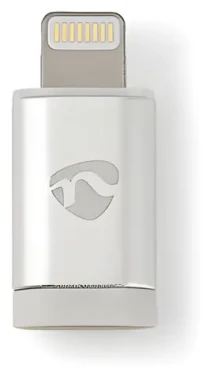 Nedis adaptér Lightning 8-pin - USB Micro-B / Adaptér / Pozlacené konektory / Hliník (CCTB39901AL)