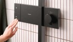 HANSGROHE - Raindance Alive S Sprchový set s termostatem, průměr 30 cm, 3 proudy, kartáčovaný černý chrom 24582340