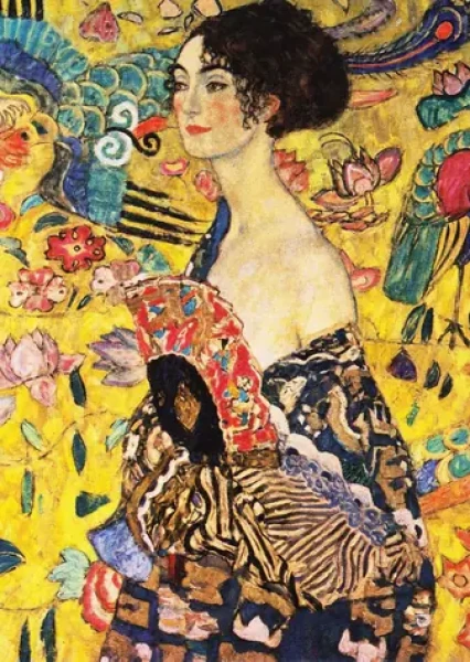 ENJOY Puzzle Gustav Klimt: Dáma s vějířem