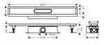 HANSGROHE - uBox universal Set pro standardní instalaci lineárního sprchového žlabu 80 cm, nerez 56024180