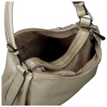 Trendy dámská koženková kabelka na rameno Magdalena, zlatá