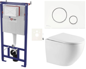 Závěsný WC set do lehkých stěn / předstěnová SAT SIKOSSREX6770K SIKOSSREX6770K