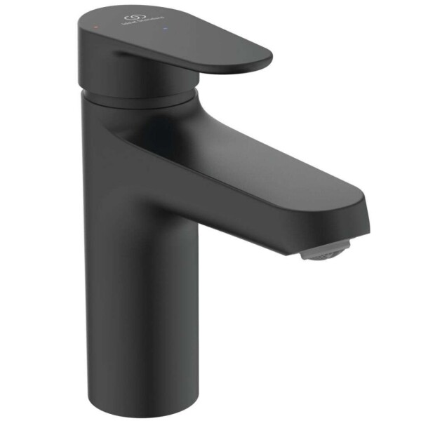 IDEAL STANDARD - ALU+ Umyvadlová baterie s výpustí Click-Clack, BlueStart, hedvábná černá BE130XG