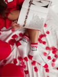 Milena ponožky 0200-076 Valentine 37-41 bílá 37-41