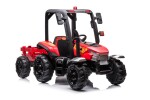 Mamido Dětský elektrický traktor s přívěsem BLT červený