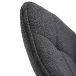 Jídelní židle, černá, látka, HC-T1130 BK2